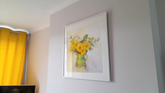 Yellow Gerberas and mums