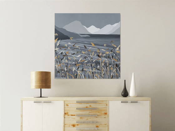 Golden Grass on Wast Water, The Lake District