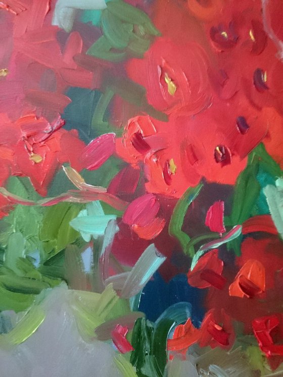 Fabulous begonia. 110x90cm