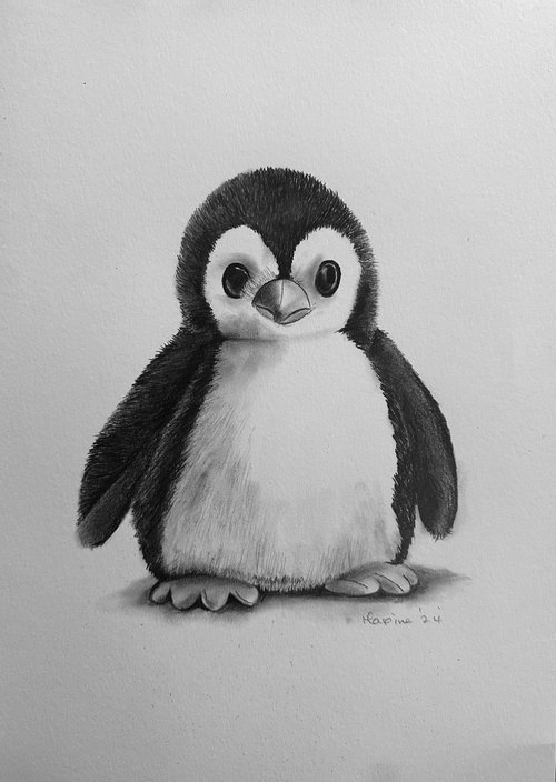 Toy penguin by Maxine Taylor