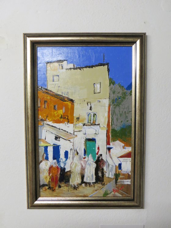 Marrakech / 23X35CM [FRAMED] - ACRYLIC PAINTING