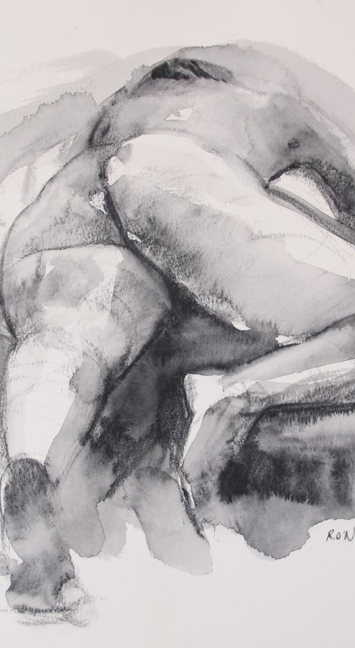 reclining female nude by Rory O’Neill