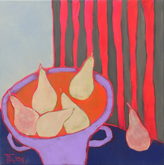 Still life with pears.