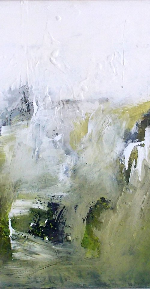 LANDSCAPE ABSTRACT - Longing for Icland 1 by Christa Haack