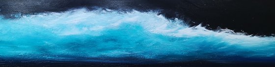 Teal Surf - Surf, Wave Art, Seascape, Storm, Teal