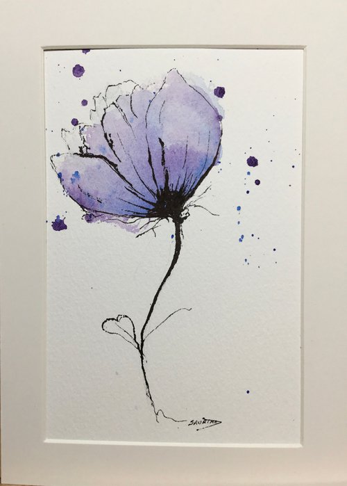Blue flower by Sabrina’s Art