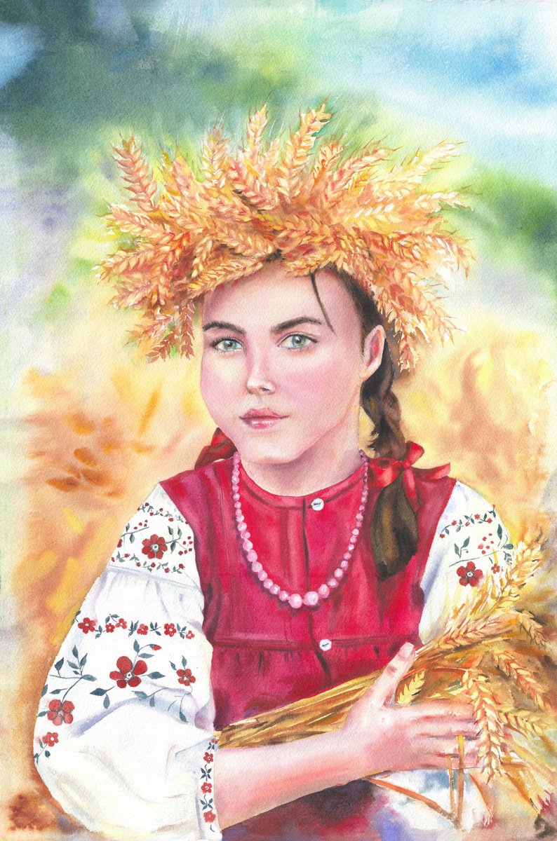 Photorealistic Watercolour , Harvest By Maryna Boiko, 15 X 22, Artwork For Sale On Artfinder
