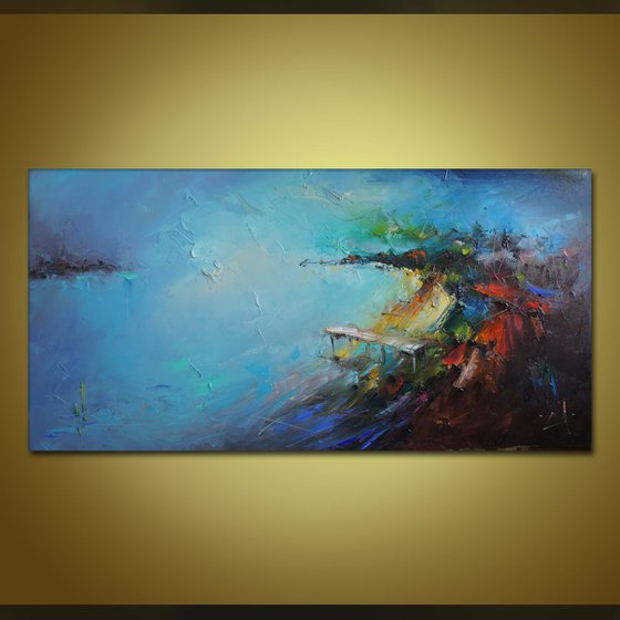Sea fields, Landscape Oil Painting