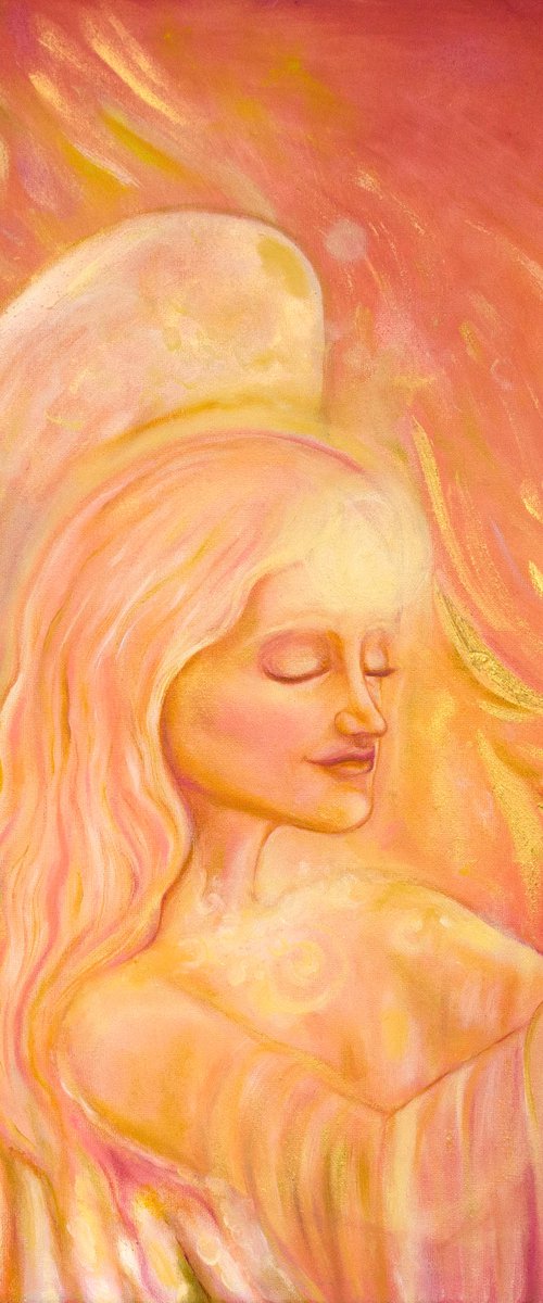 Angel of Light original oil painting by Nino Ponditerra