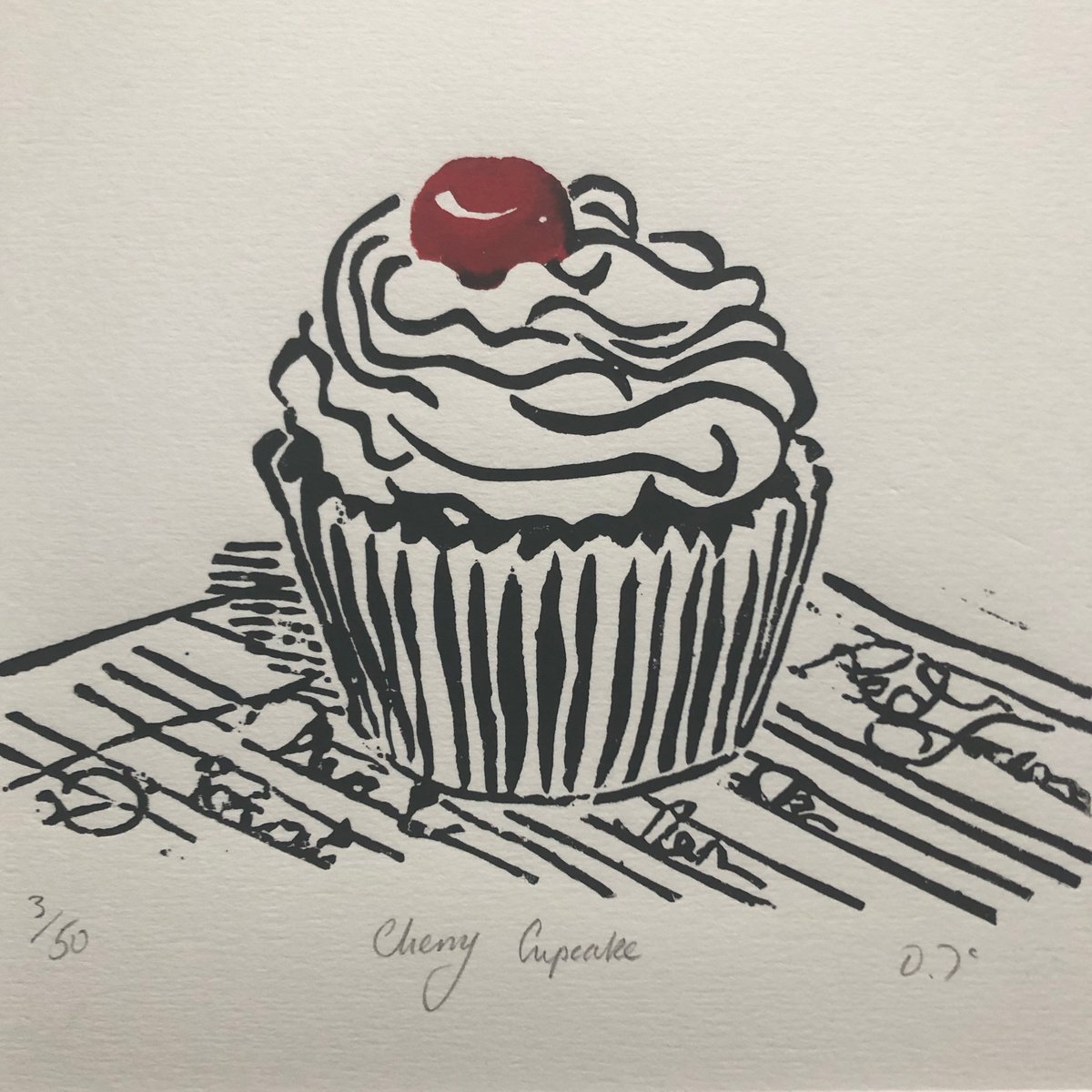 Cherry Cupcake by Diane McLellan