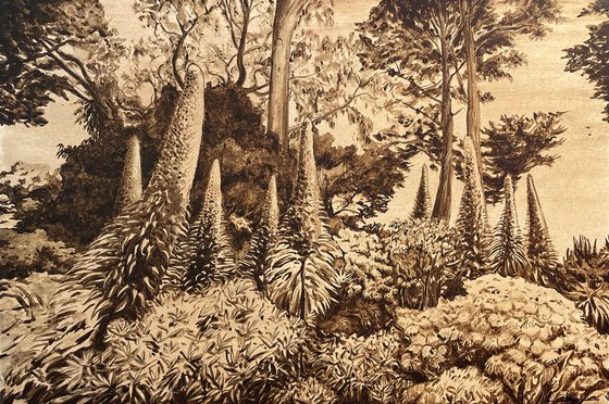A GARDEN IN RAW UMBER