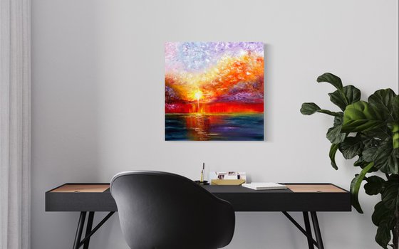 Series Vibrant Emotions -Sea sunset