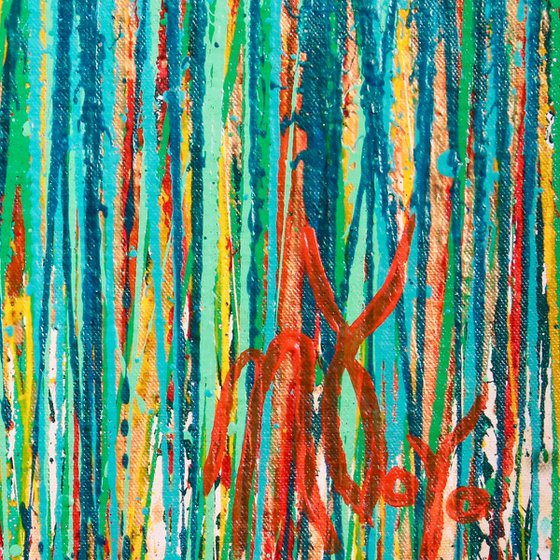 The sound of raindrops | Inspired by nature abstract