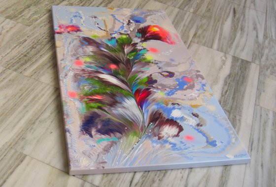 "Flower" LARGE Abstract Painting