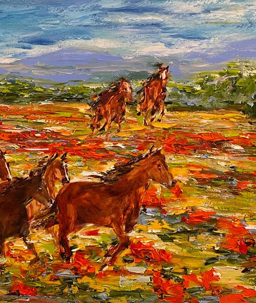 Chevaux sauvages by Diana Malivani