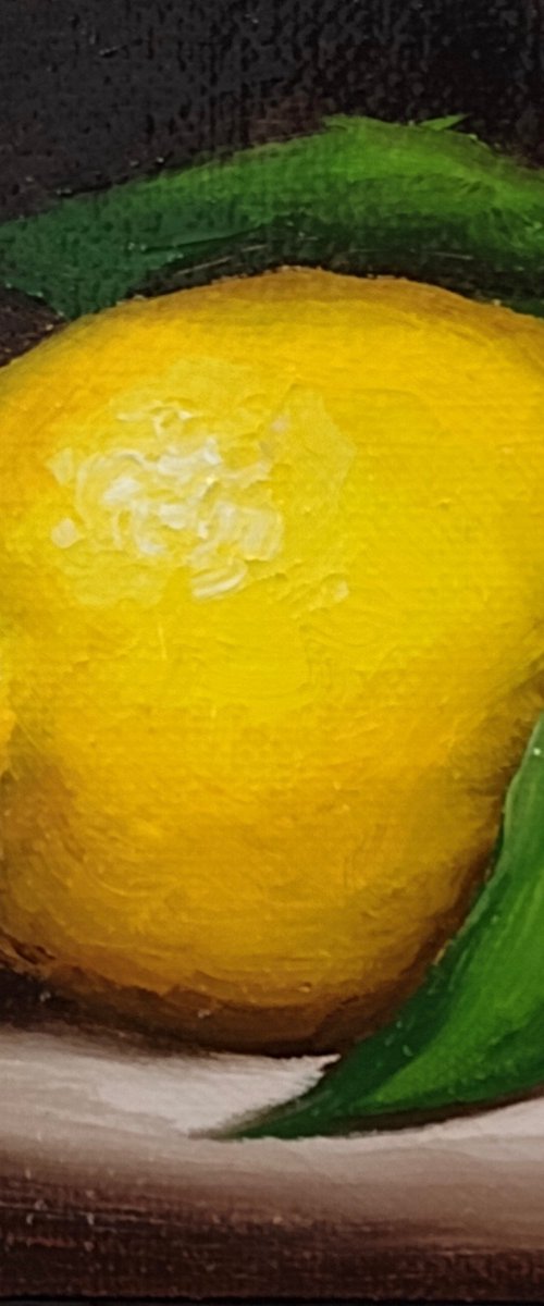 Little lemon still life by Jane Palmer Art