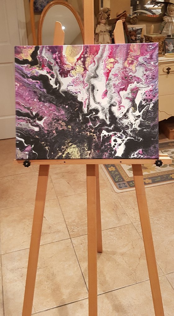 Evolution: a single cell from dark to light, Original Abstract Painting