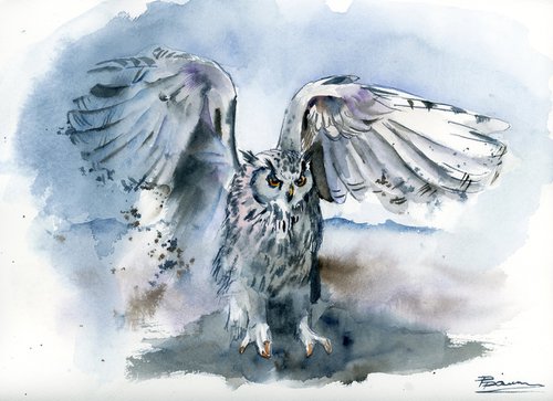 The Owl by Olga Shefranov (Tchefranov)