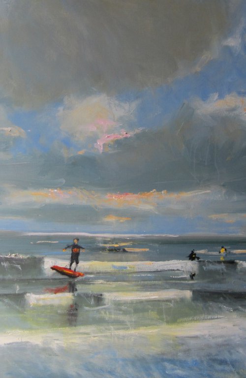 Scarborough Surfers by Malcolm Ludvigsen