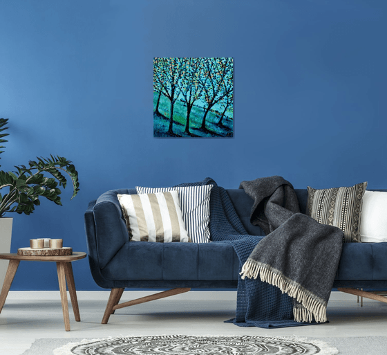 Landscape in Blue and Gold I
