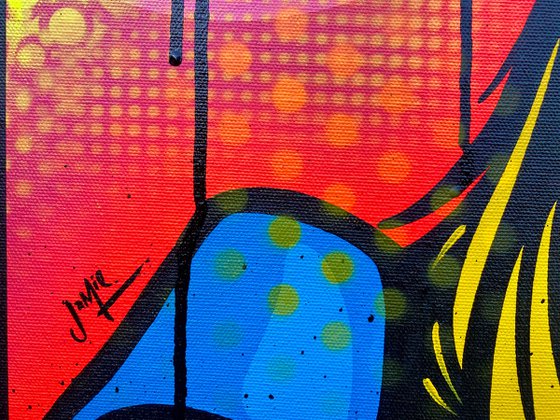 Cat On A Hot Blonde Head