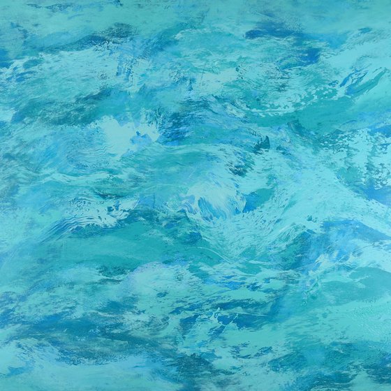 Water Motion - Modern Abstract Expressionist Seascape