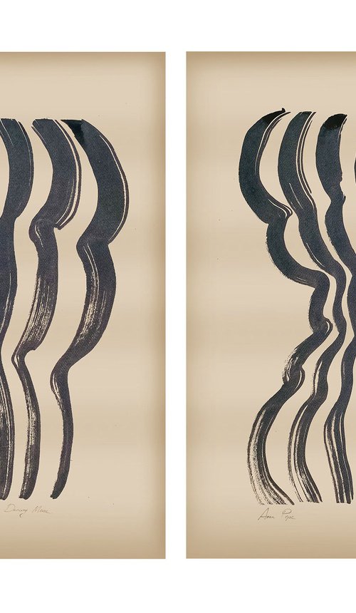 Dancing Muse, Set of 2 by Anna Pepe