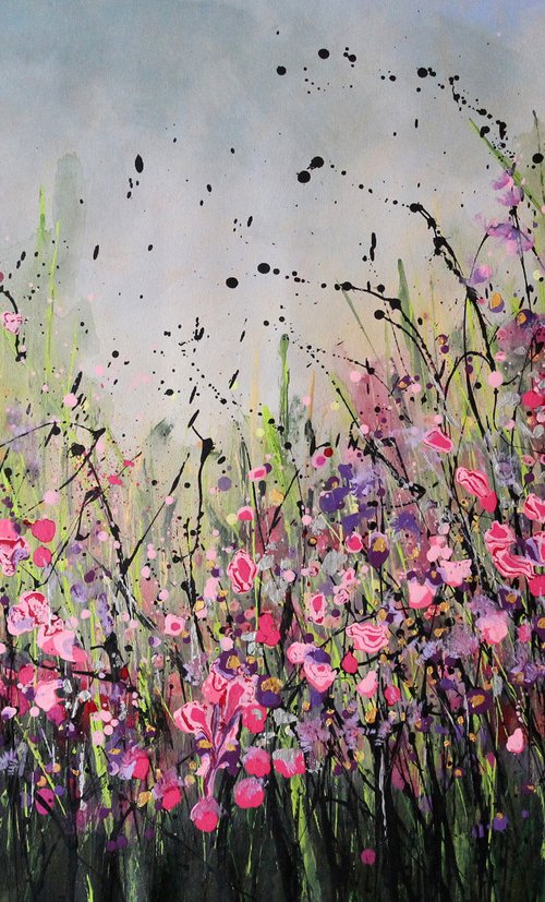 Fragranza Di Primavera #3 - Large original abstract painting by Cecilia Frigati