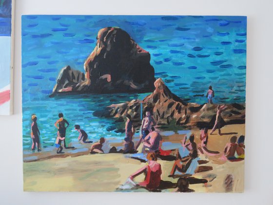 Mediterranean beach scene 3