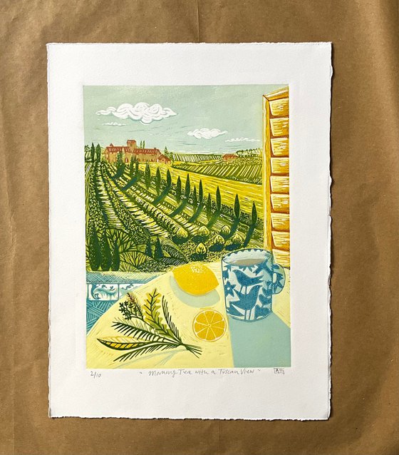 Morning Tea with a Tuscan View