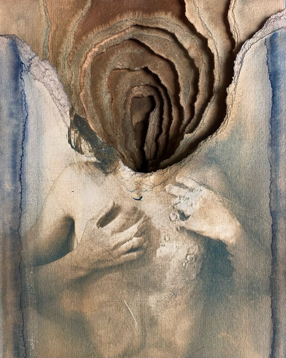 Illustrative Portrait Photograph By Ramona Zordini, 6 X 8", Guideline Routine 21, Original Artwork