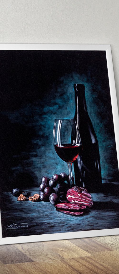 Still life wine by Vlad Atasyan