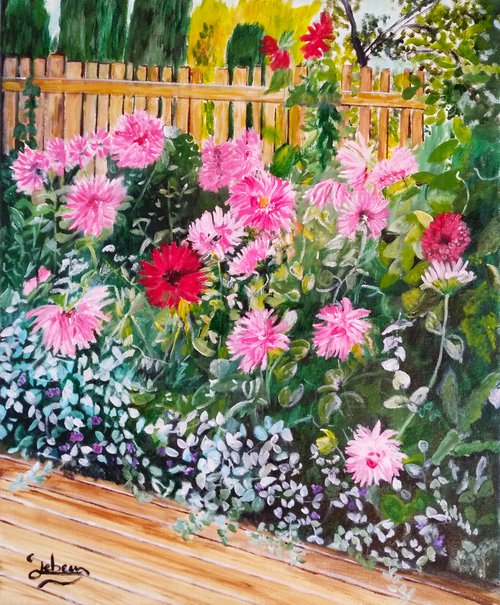 Flowers - Dahlias by Isabelle Lucas