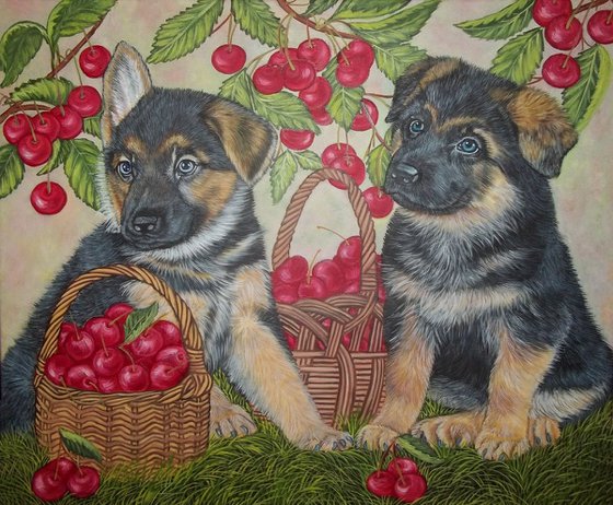 Puppies and Cherries