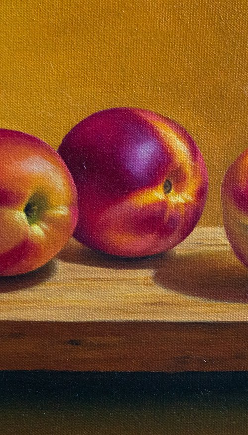 Still Life with Nectarines by Kolodyazhniy Sergey