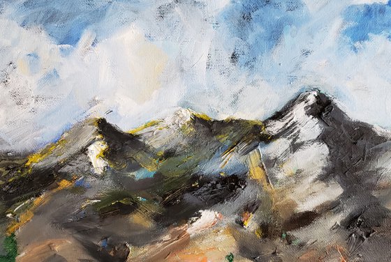 Abstract Landscape - Mountains - "Never Truly Lost"