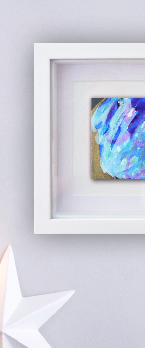 Mini original abstract #292 (original miniature abstract) by Carolynne Coulson