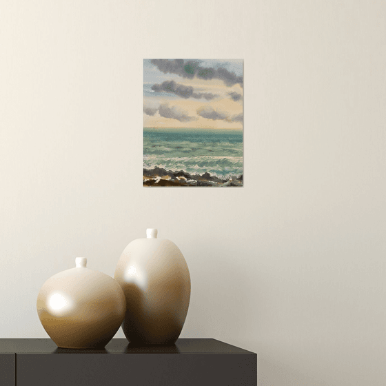 Prussian blue waves