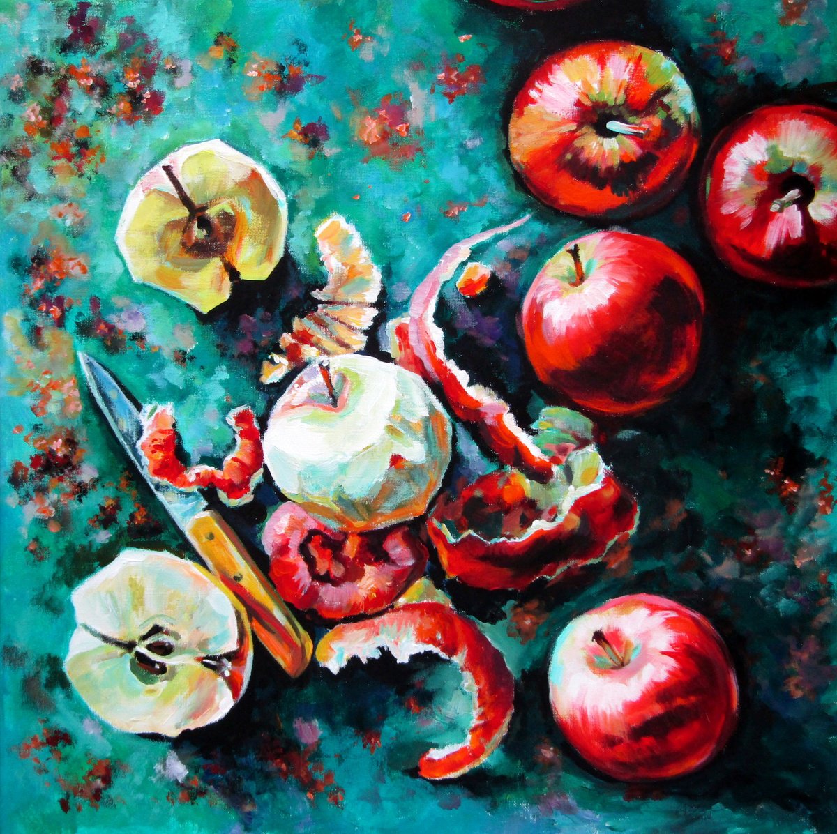 Apples By Kovacs Anna Brigitta, 20 X 20, Artwork For Sale On Artfinder