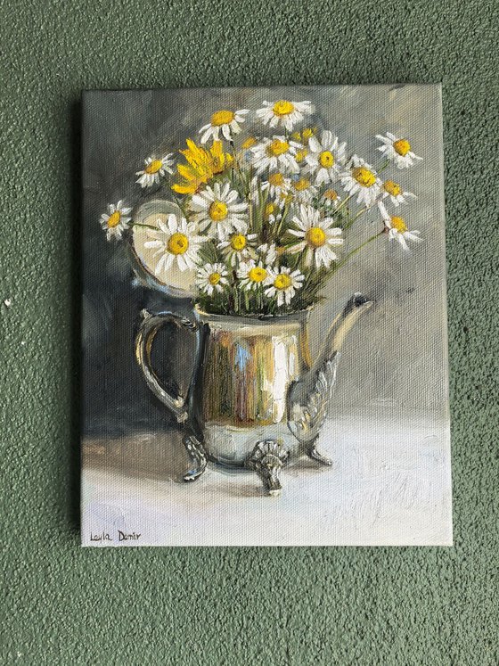 Chamomile wild flowers