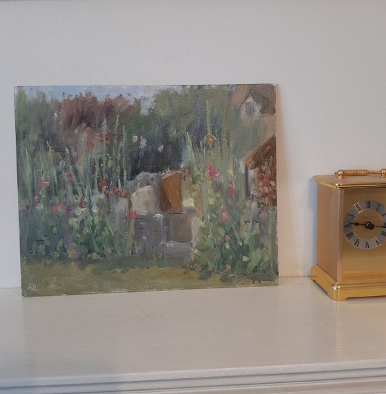 Hollyhocks, Minster Lovell