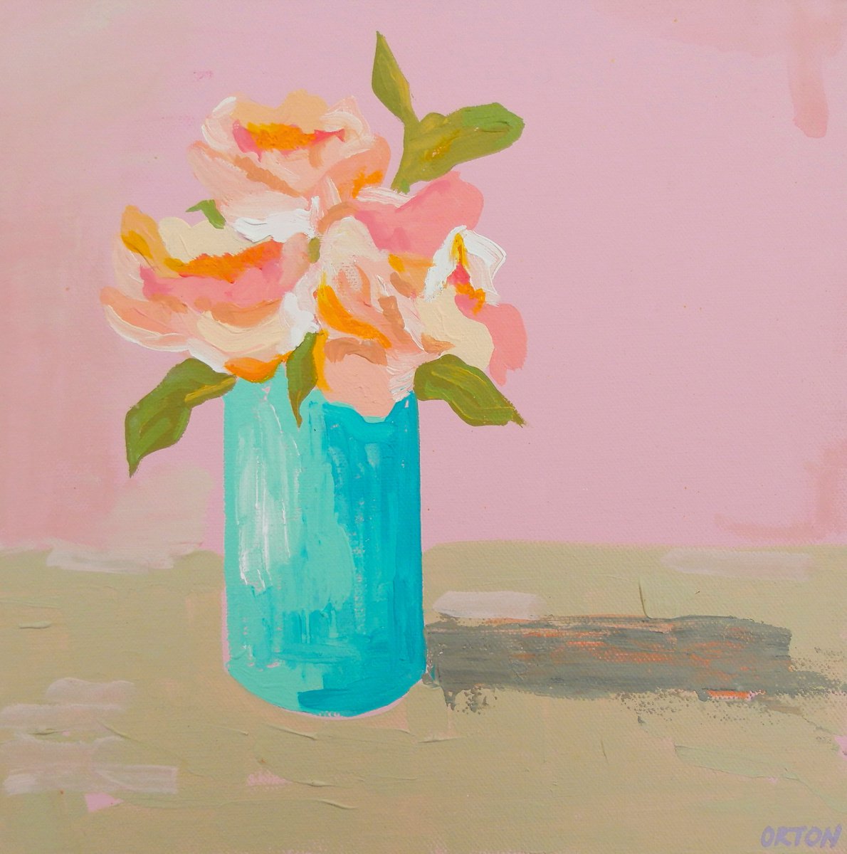 Still Life Flowers In Vase by Andrew Orton