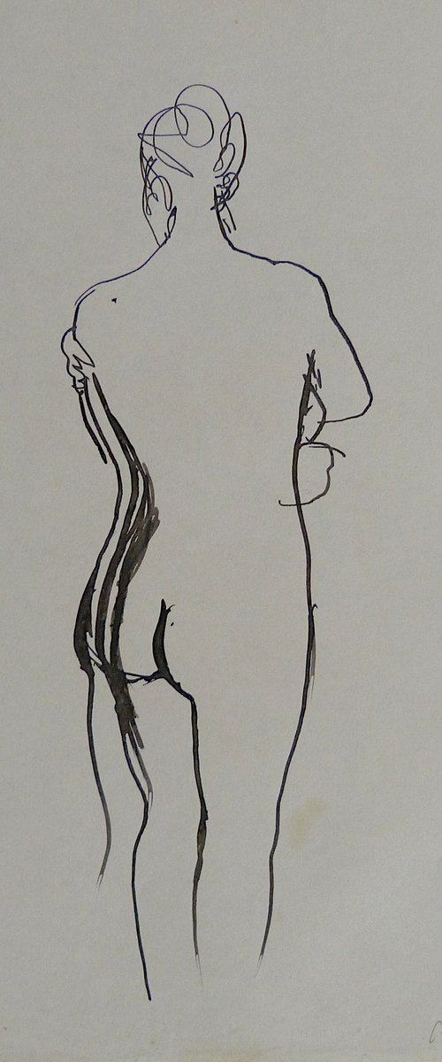 The Nude Drawing 5, 21x29 cm by Frederic Belaubre