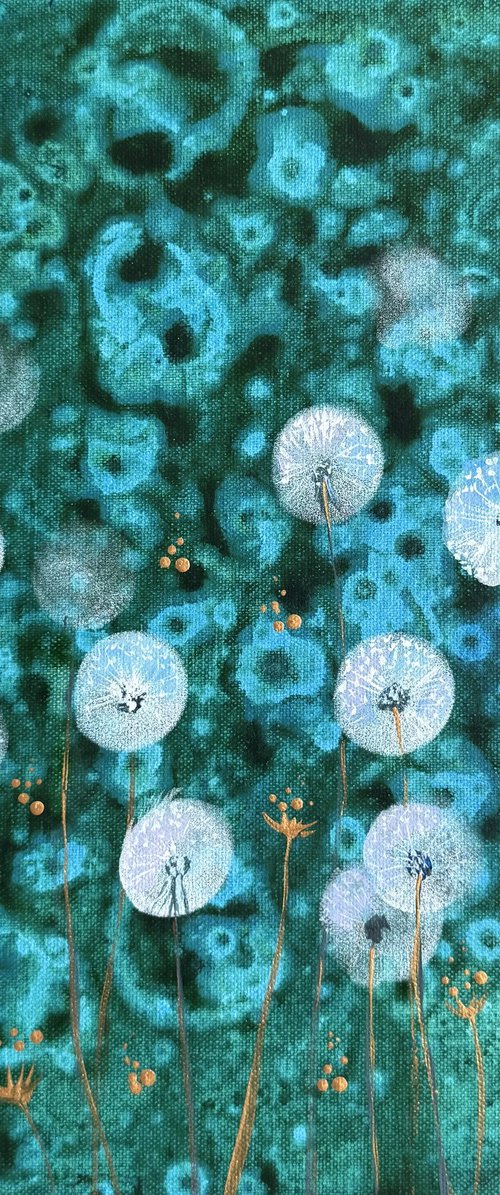 Dandelions on a summer day by Olena Voronenko