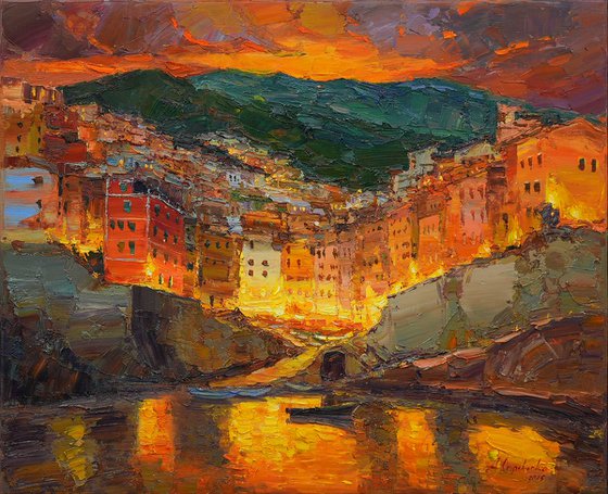 Evening Riomaggiore Italy