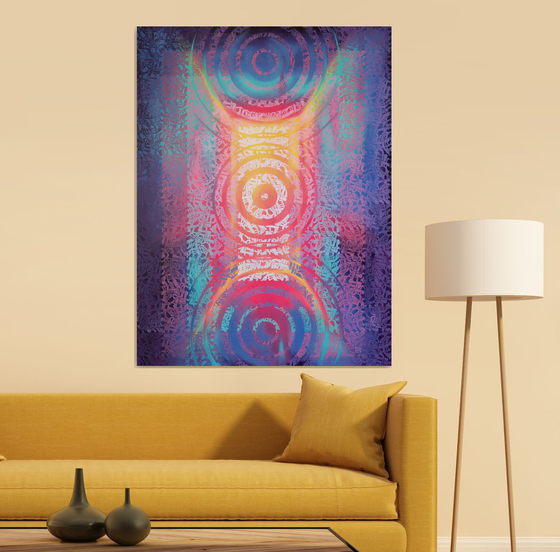 Metapattern: Neon wave #1 XL
