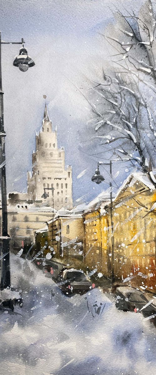 Winter town. by Galina Poloz