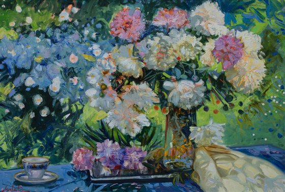 Still Life With Peonies