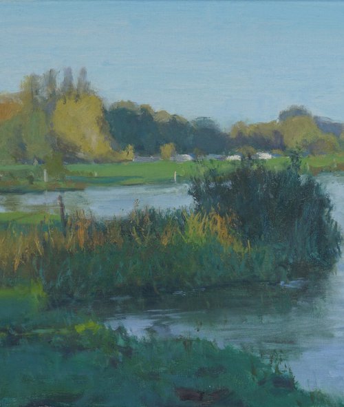 Autumn Morning, Lechlade by Alex James Long
