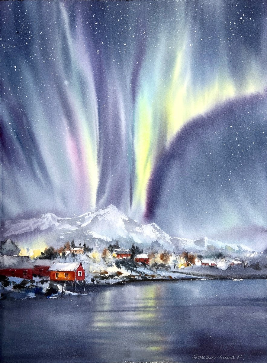Northern lights. Norway #3 by Eugenia Gorbacheva
